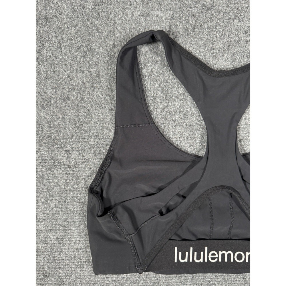 Lululemon Strong Identity‎ Bra Womens 4 B/C Cup Black Yoga Gym Training EUC - Picture 9 of 11